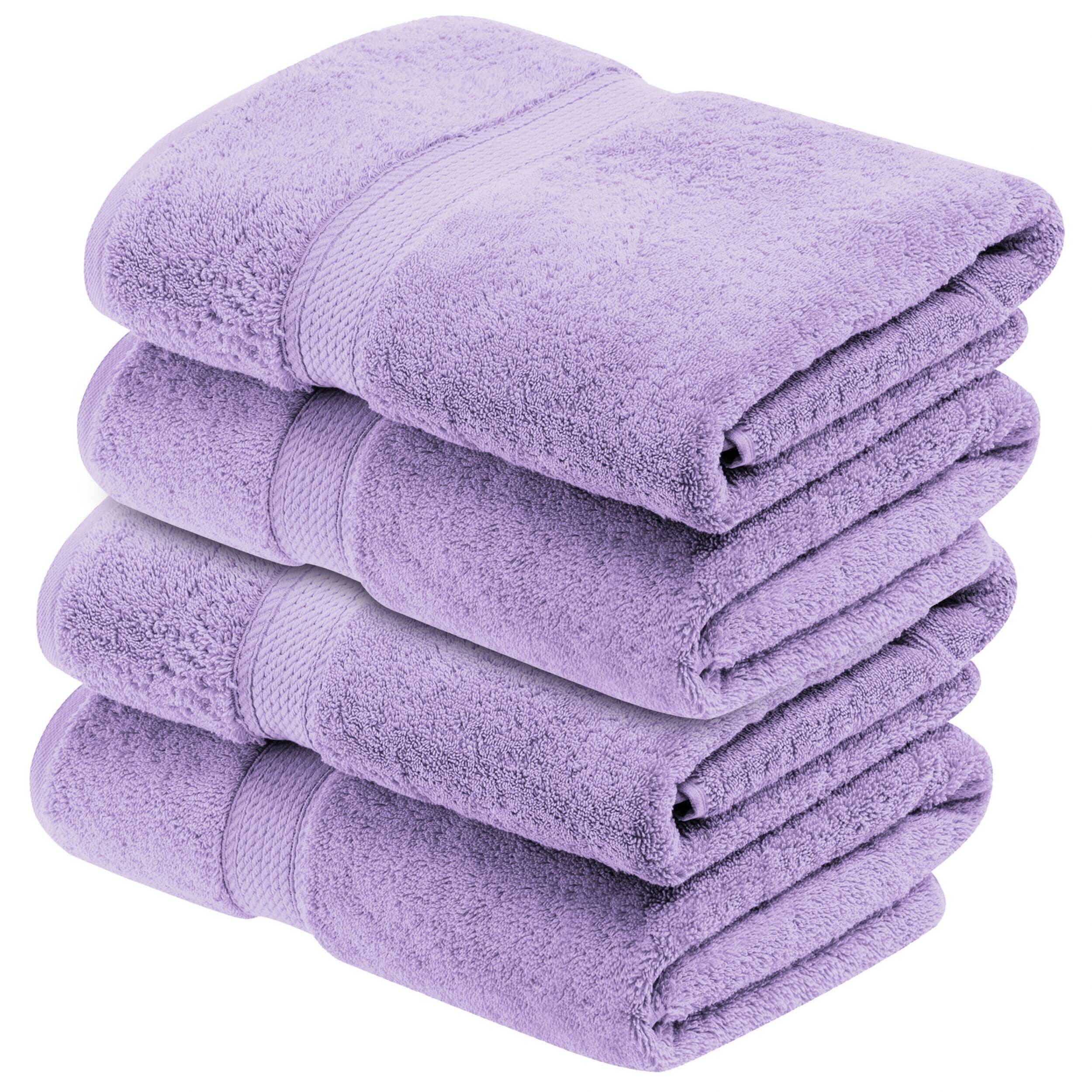 Superior Egyptian Cotton Pile Heavyweight Bath Towel Set of 4