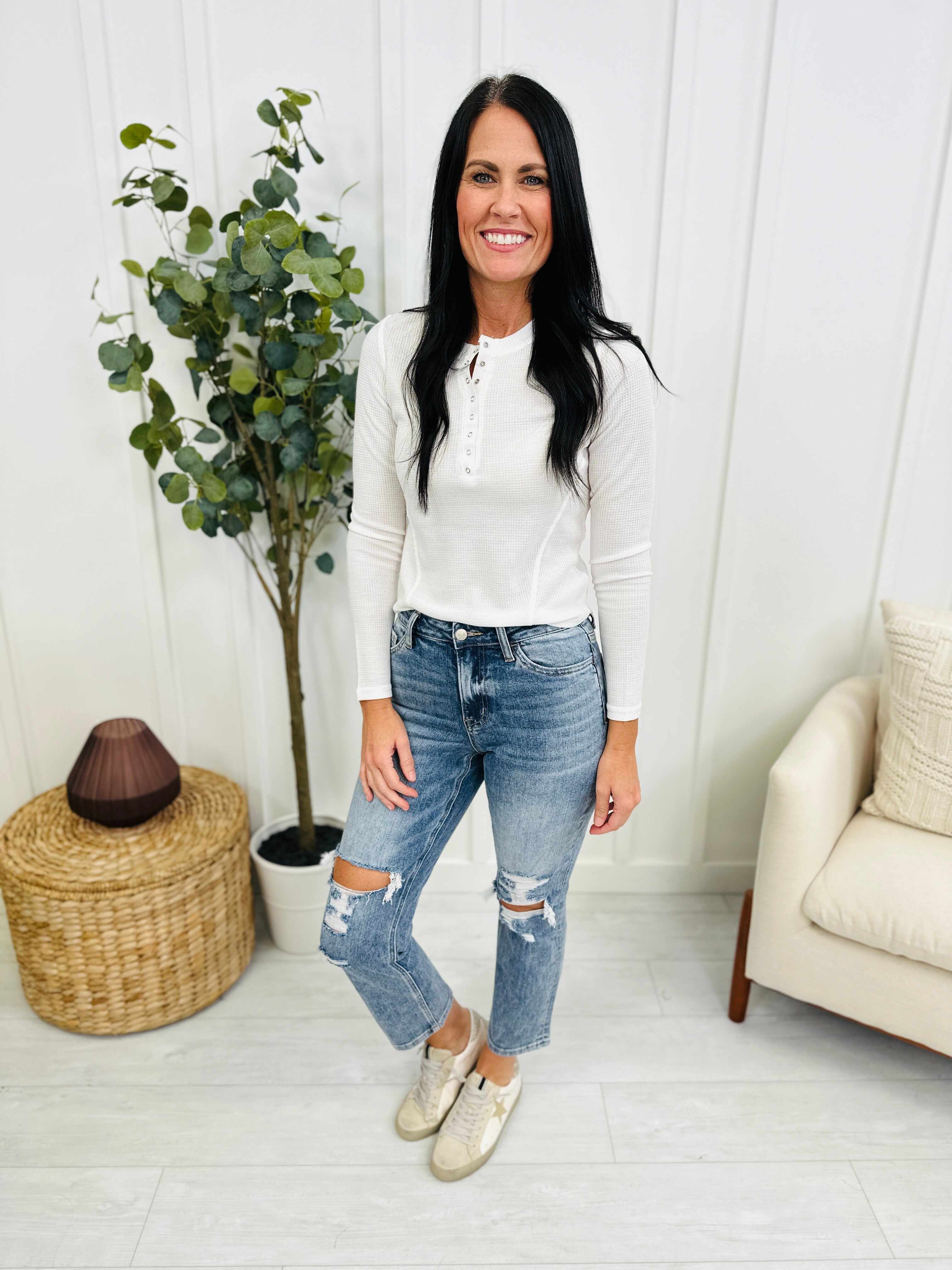 Lovervet REG/CURVY Don't Crop Me Cropped Straight Jeans