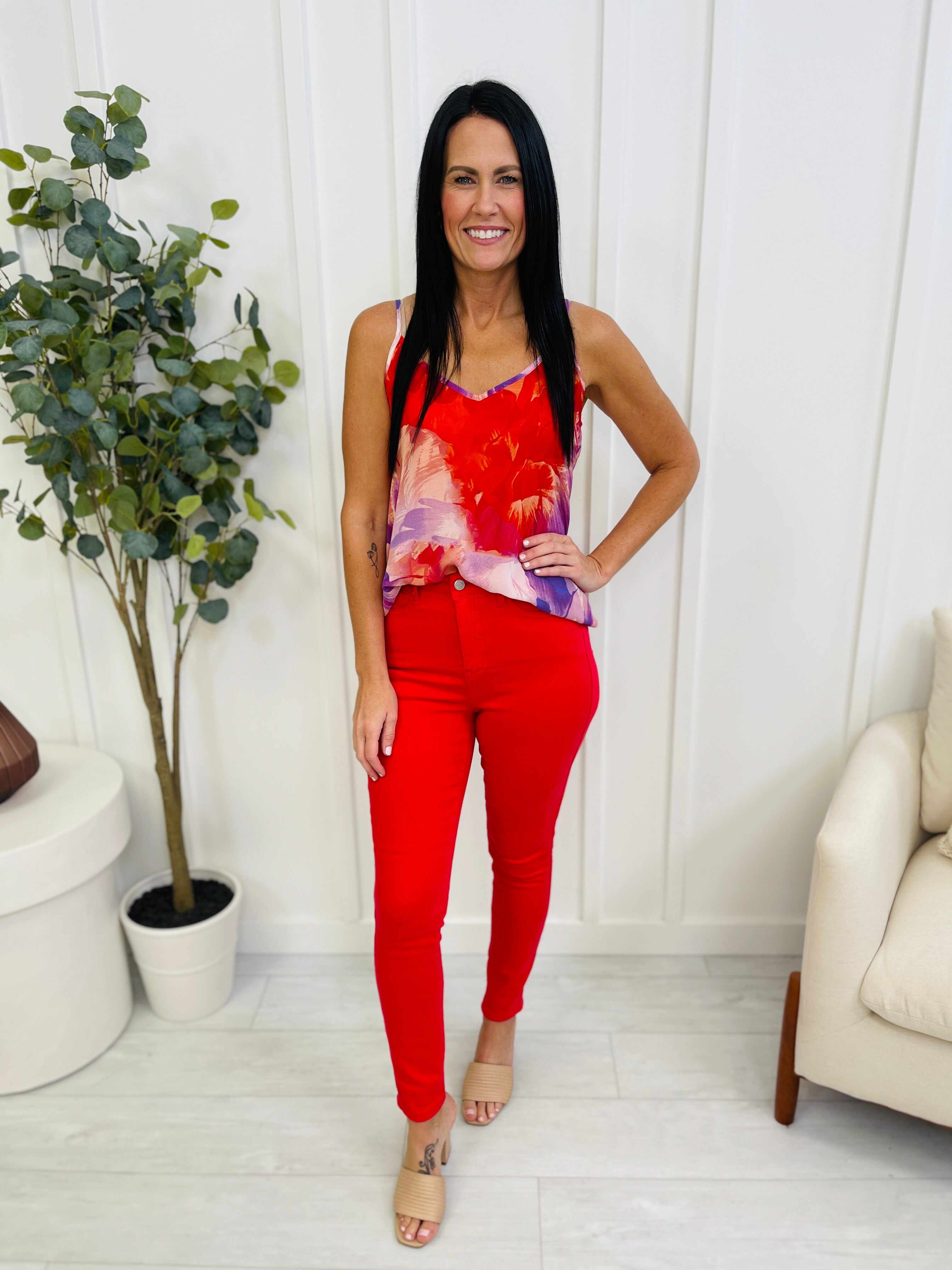 REG/CURVY Red Hot Tummy Control Skinny Jeans