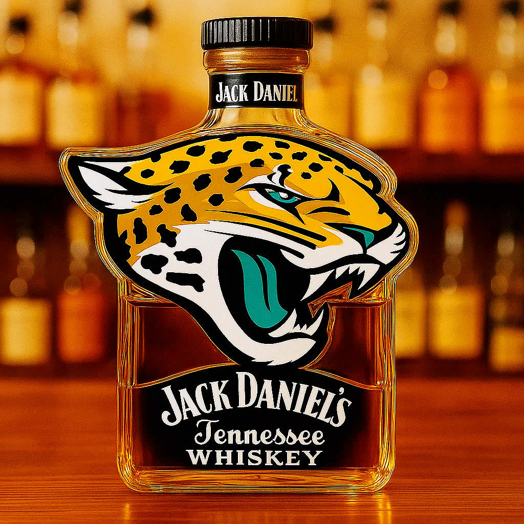 Jacksonville Jaguars Whiskey Bottle