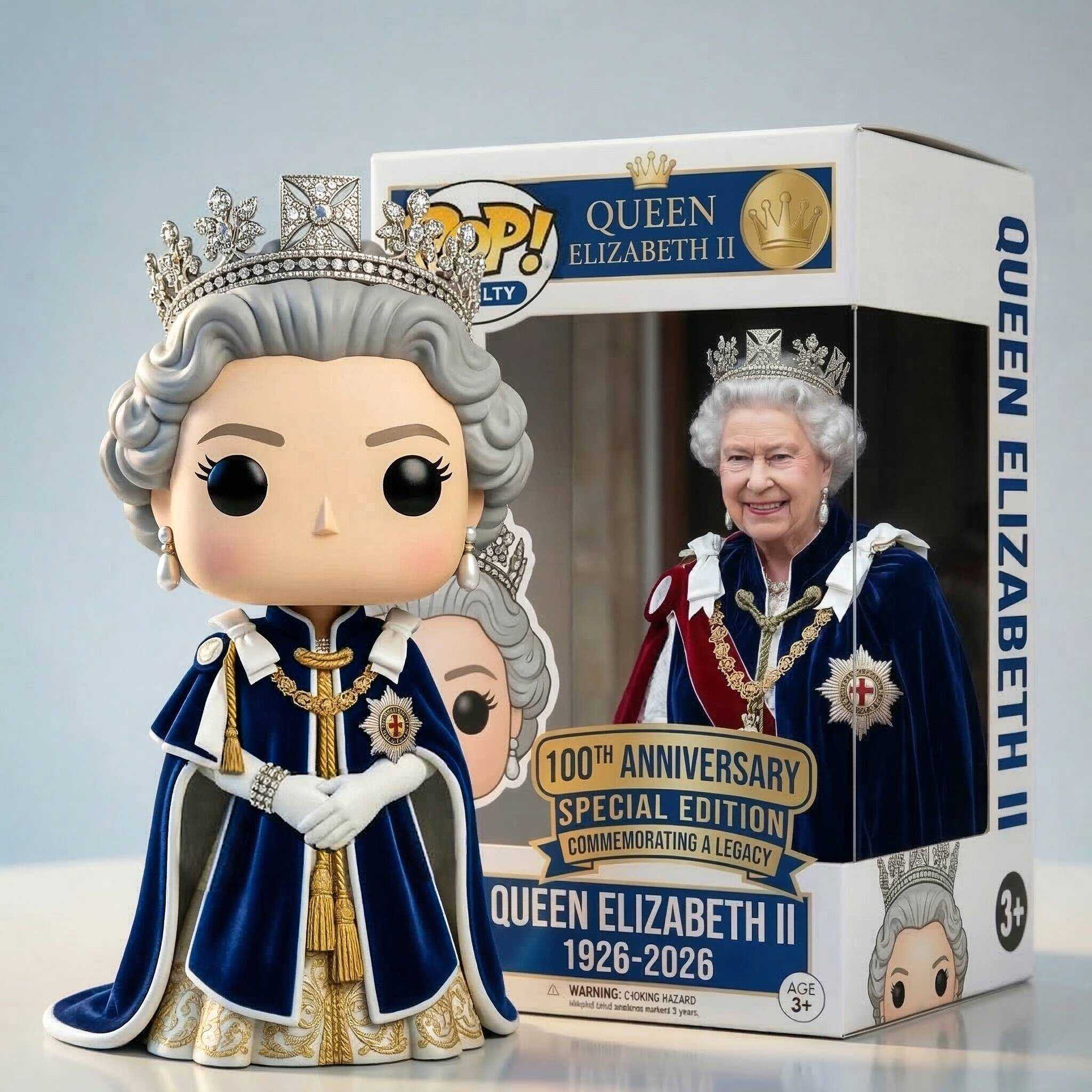 Queen Elizabeth II 100th Anniversary Pop！Figure