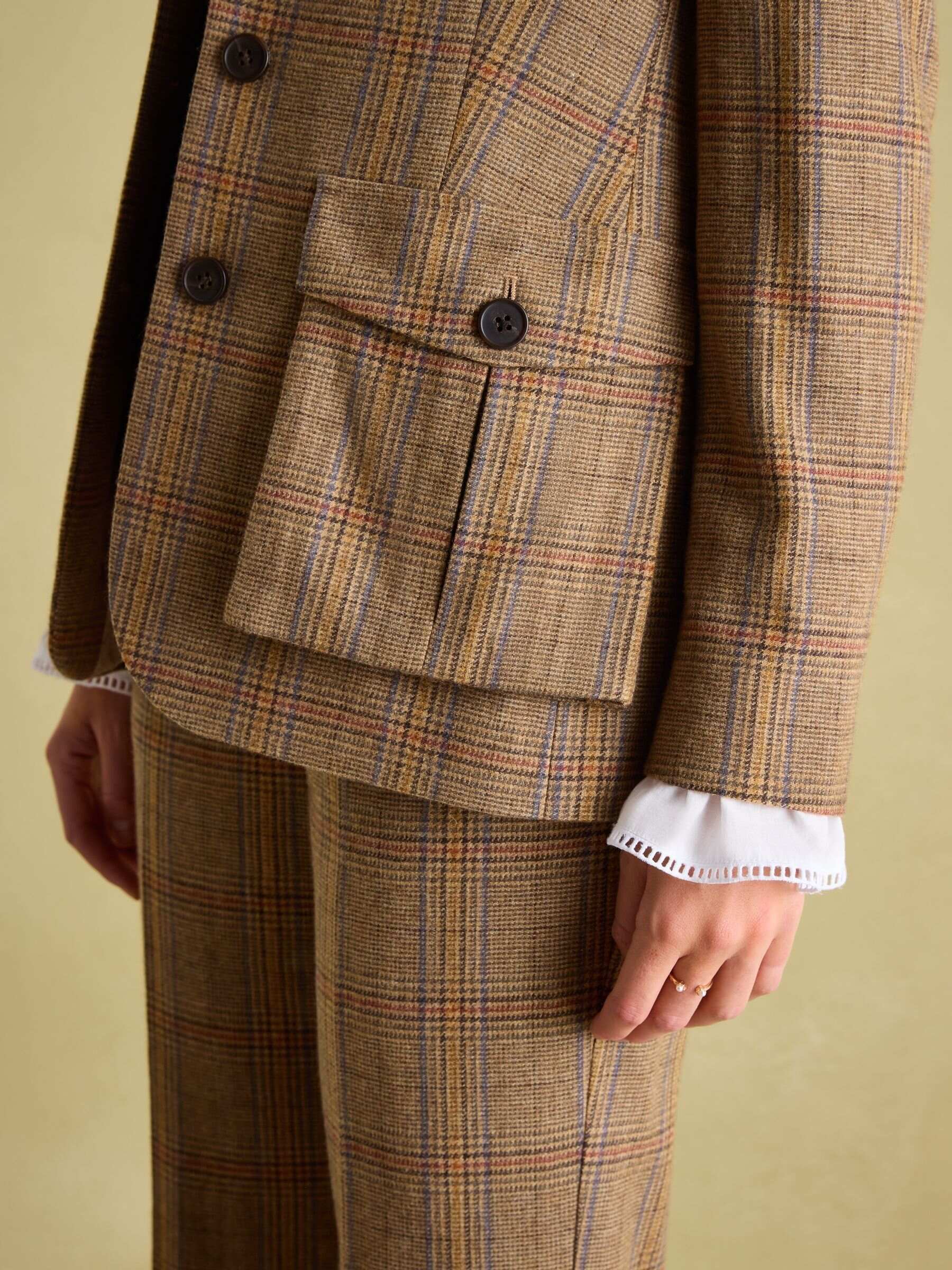 Foxley Brown Check Tweed Suit Blazer