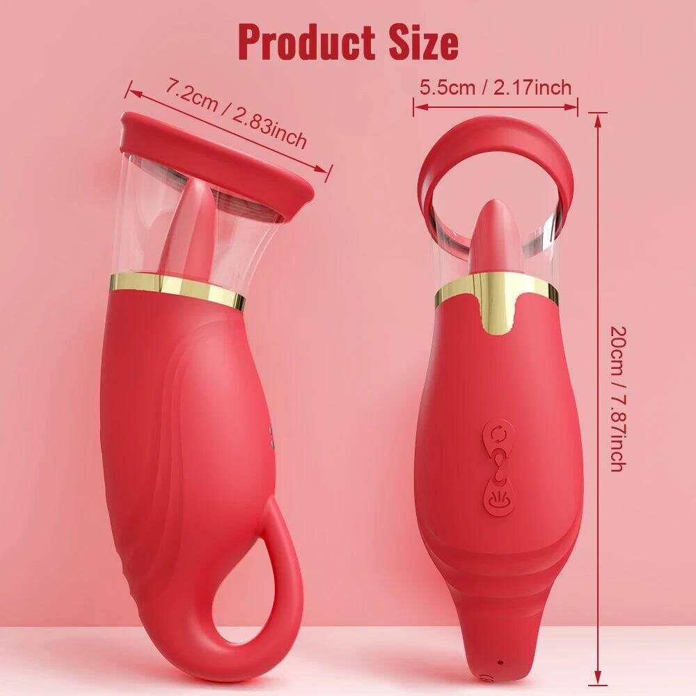 Tongue Sucking Licking Vibrator – Clitoris & Nipple Stimulator