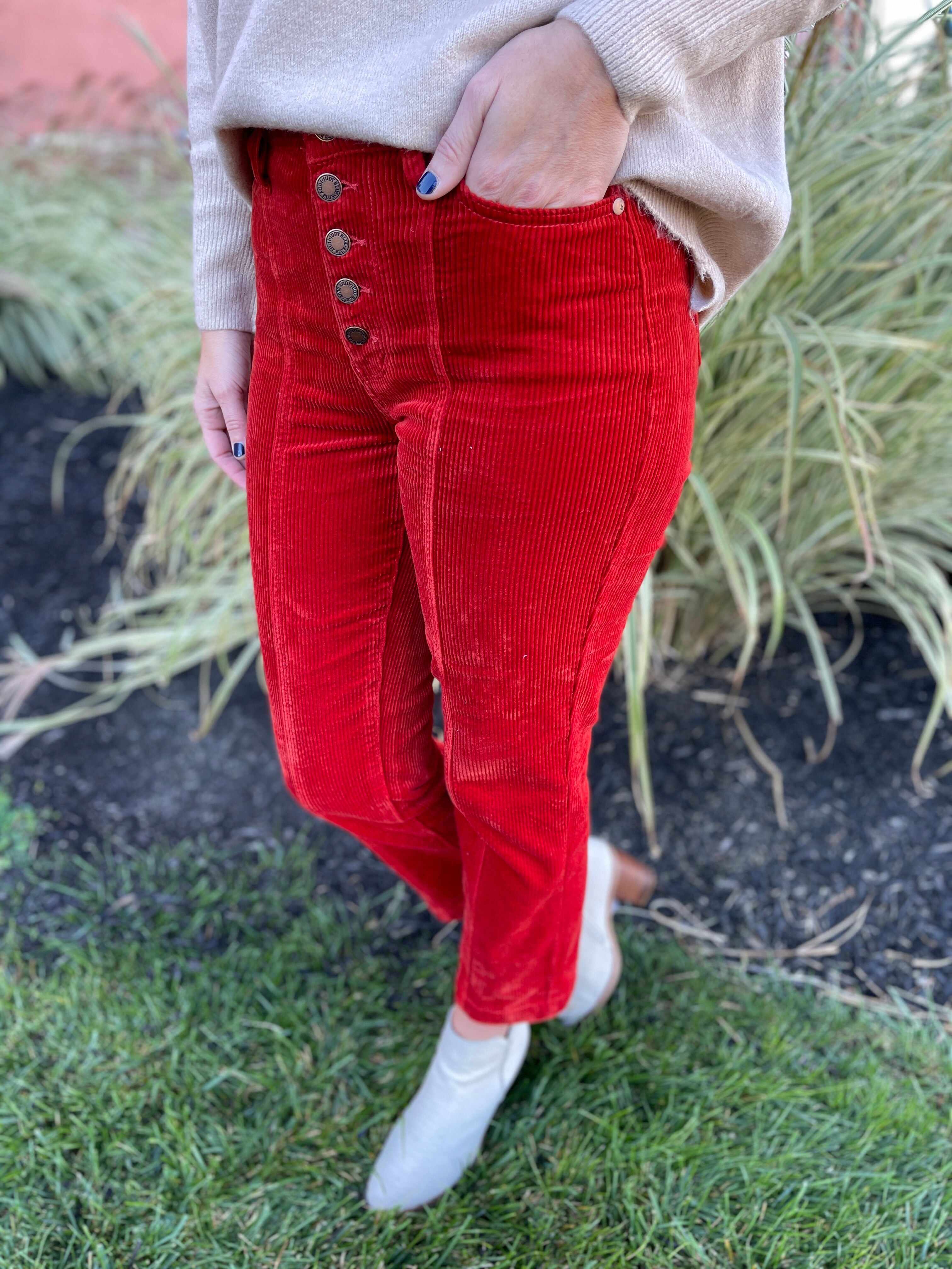 Plus/Reg Spice Up Your Life Corduroy Pants