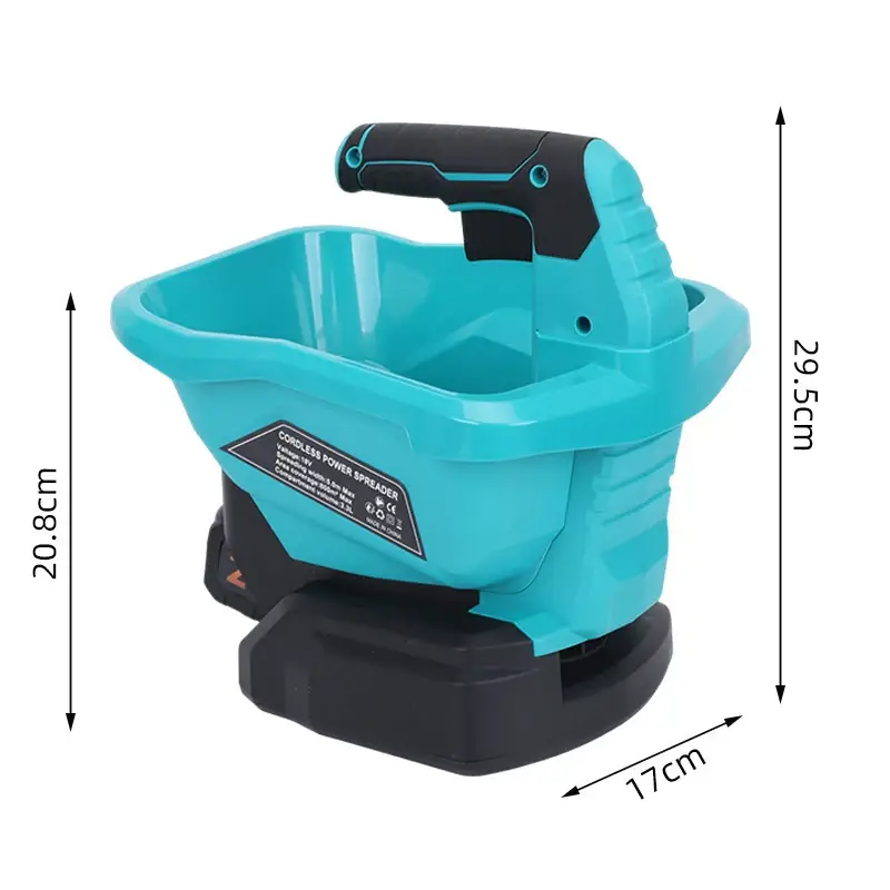 Agricultural Lithium Battery Electric Fertilizer Spreader and Sowing Machine Grass Seed Vegetable Small Seeder for Makita 18V