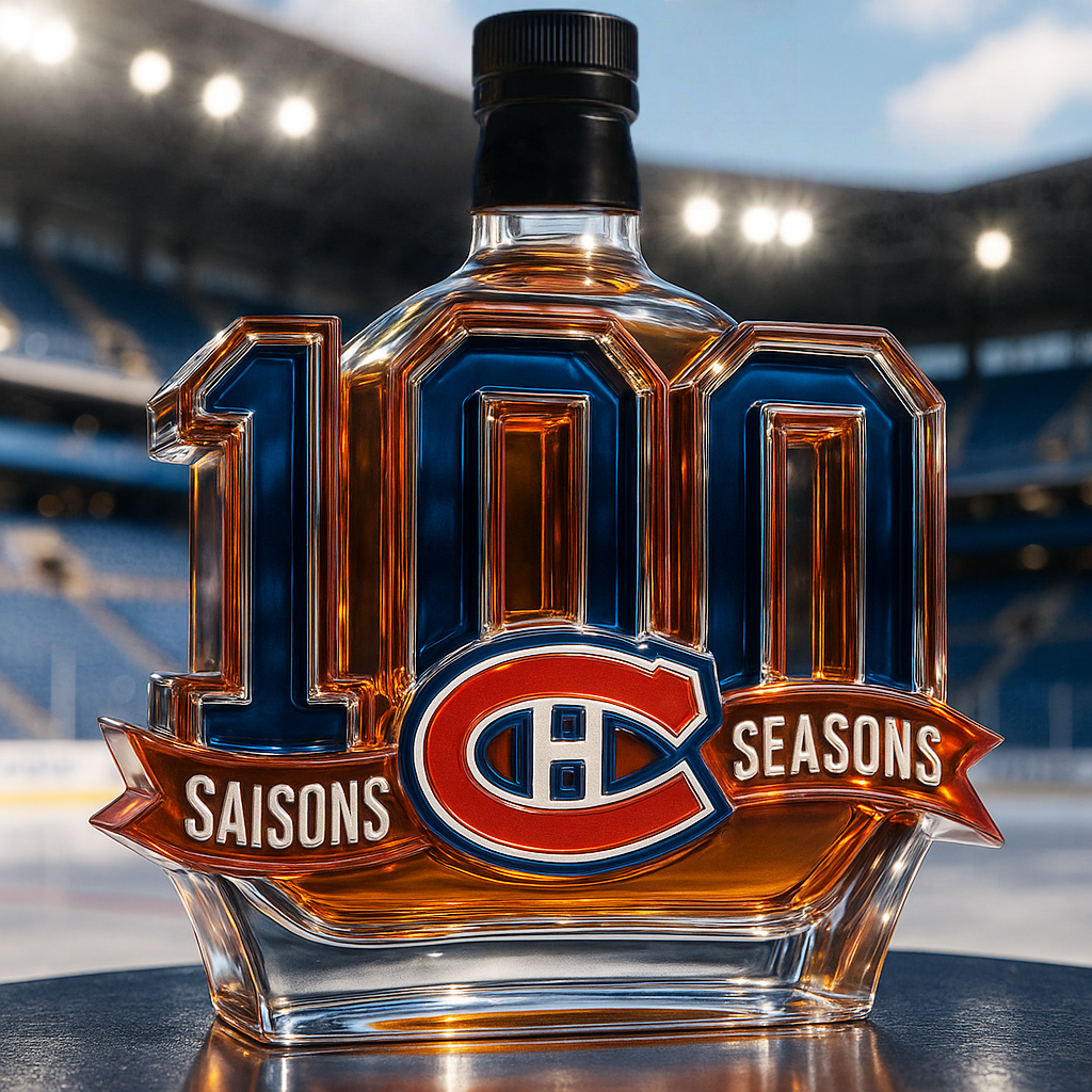 Montreal Canadiens Commemorative Whiskey Bottle