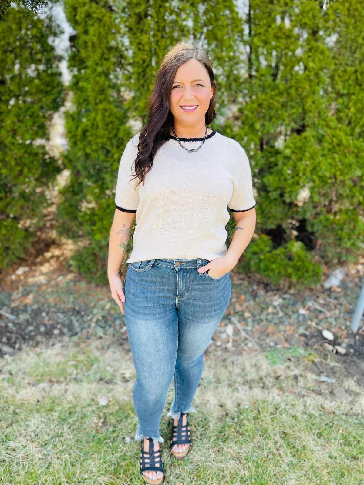 PLUS/REG Shark Attack Skinny Jeans