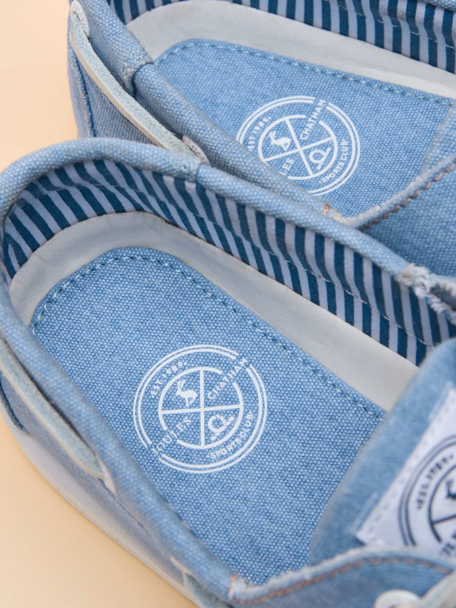 Joules X Chatham Yellow Jetty Deck Shoes
