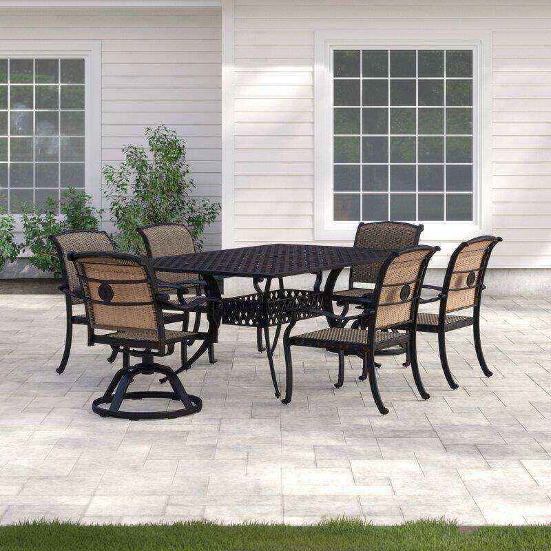 Harland Rectangular 6 - Person 72'' Long Dining Set