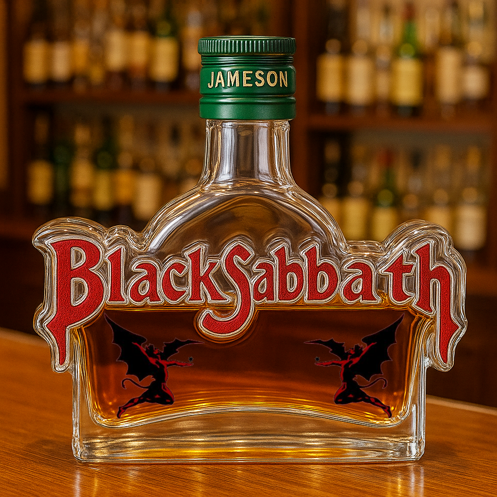 Black Sabbath Whiskey Bottle