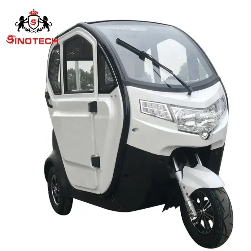 Family smart fully enclosed electric tricycle