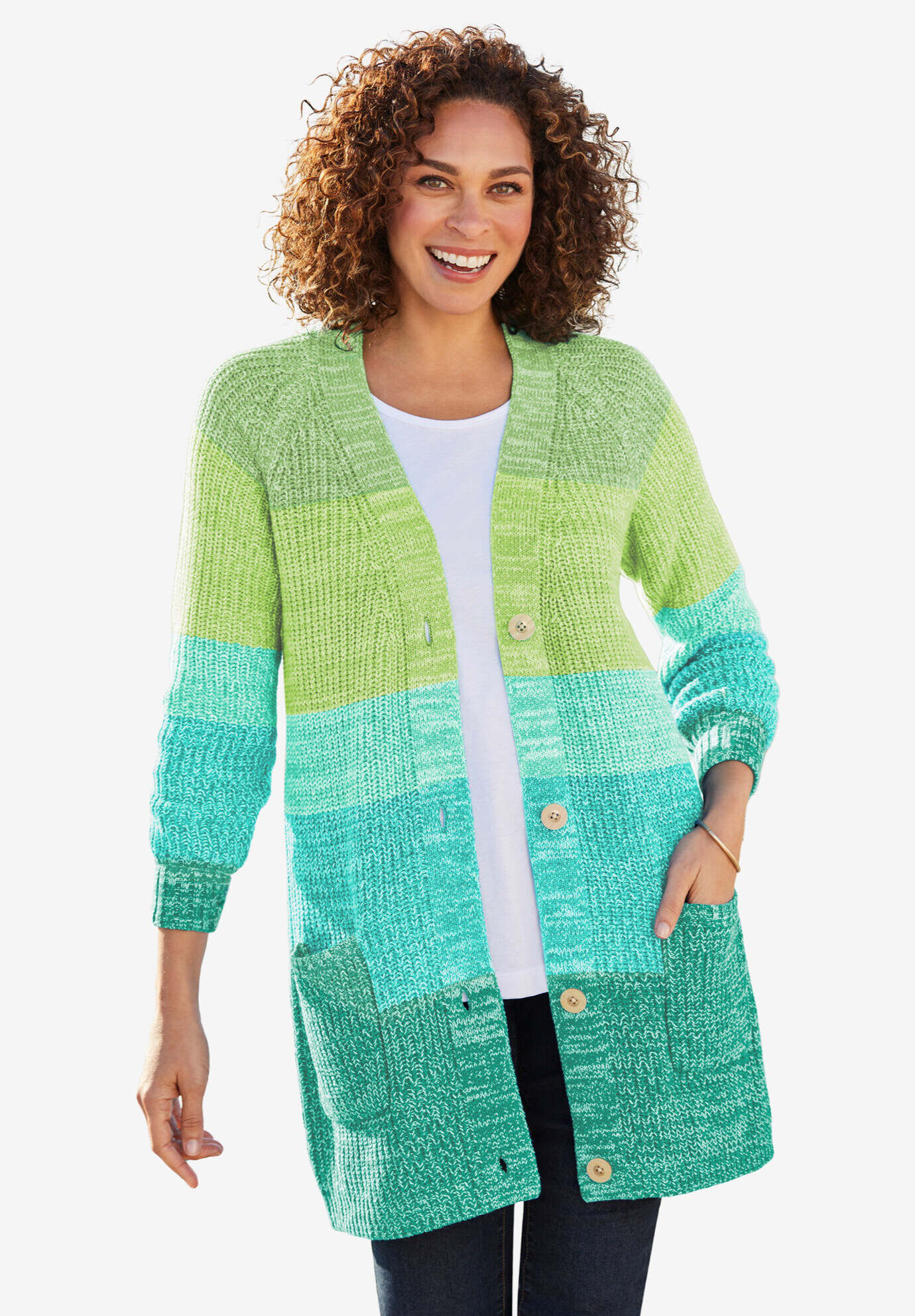Ombre Shaker Cardigan