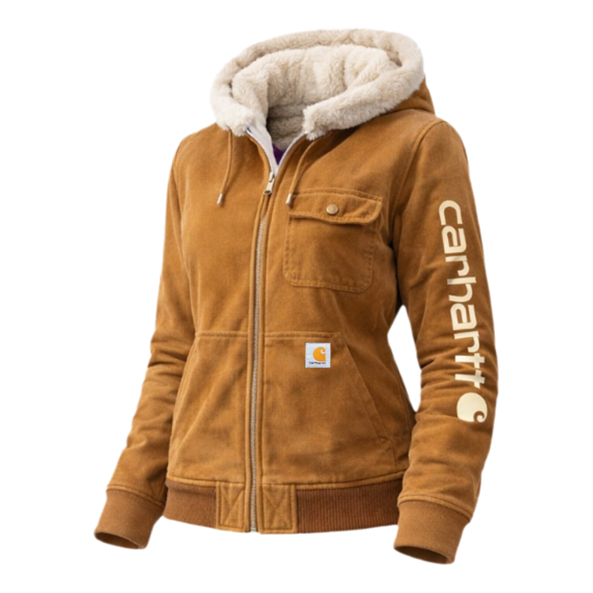 Women's Hooded Sherpa Lined Jacket
