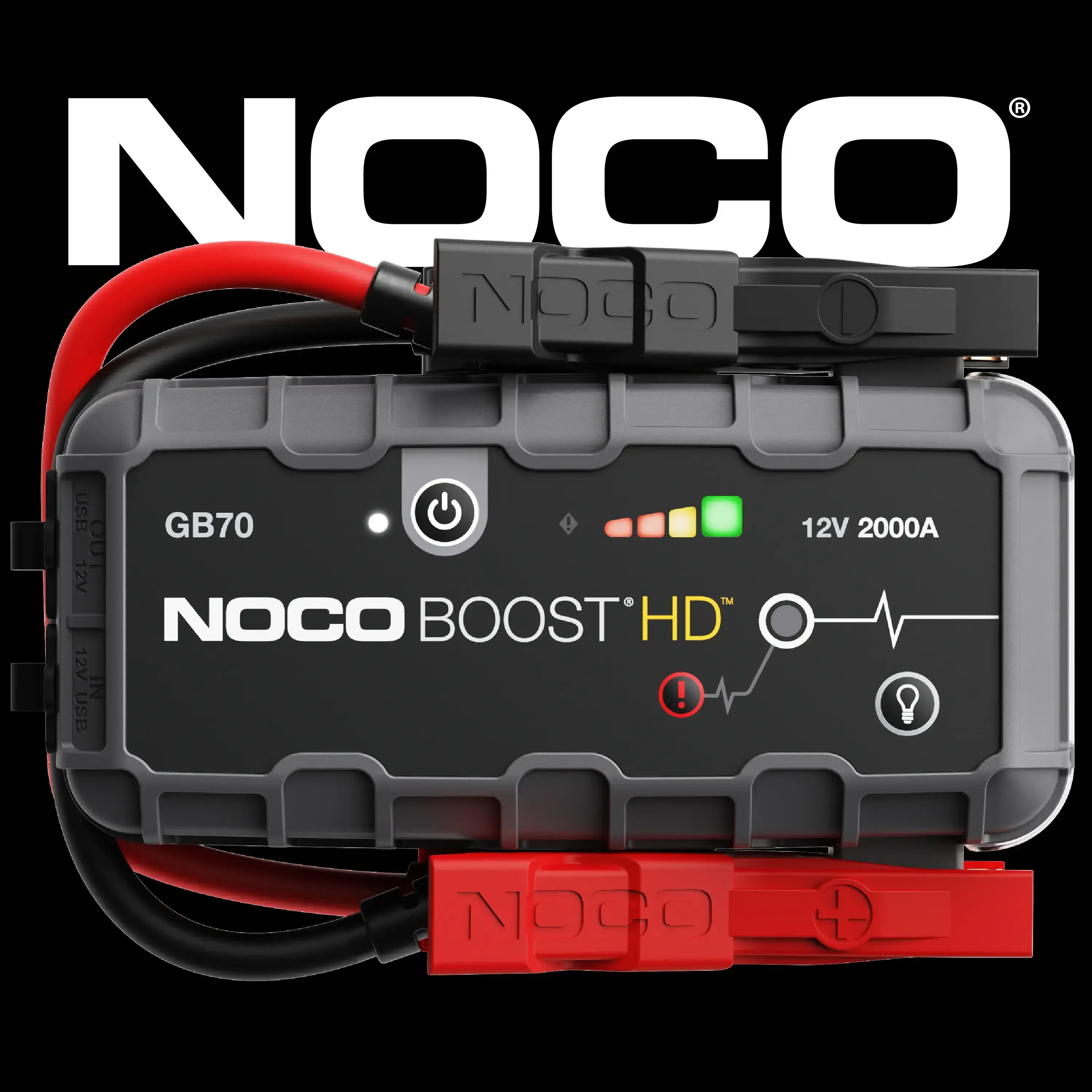 GB70 2000A UltraSafe Jump Starter for 8.0L Gasoline and 6.0L Diesel Engines