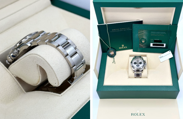 NEW 2025 Rolex Daytona 40mm 126509 White Gold Silver Ghost Dial