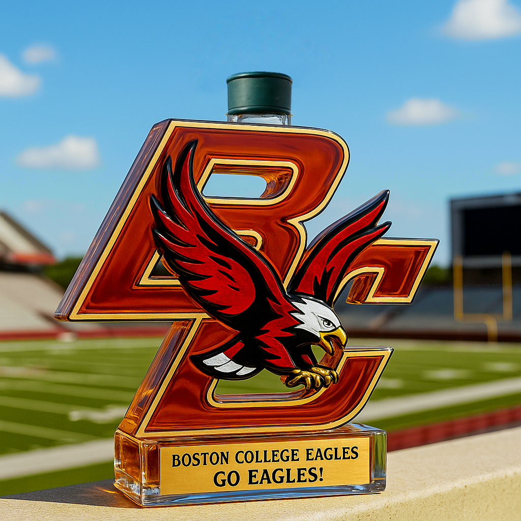 Boston College whiskey bottle