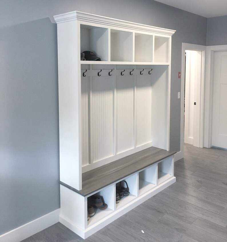 PENNSYLVANIA 4 section bench with storage
