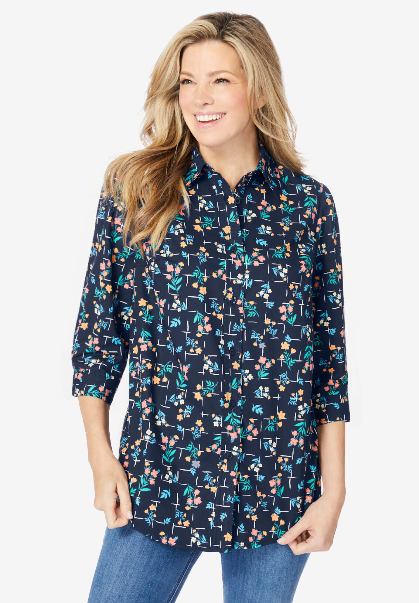 Perfect Three Quarter Sleeve Shirt