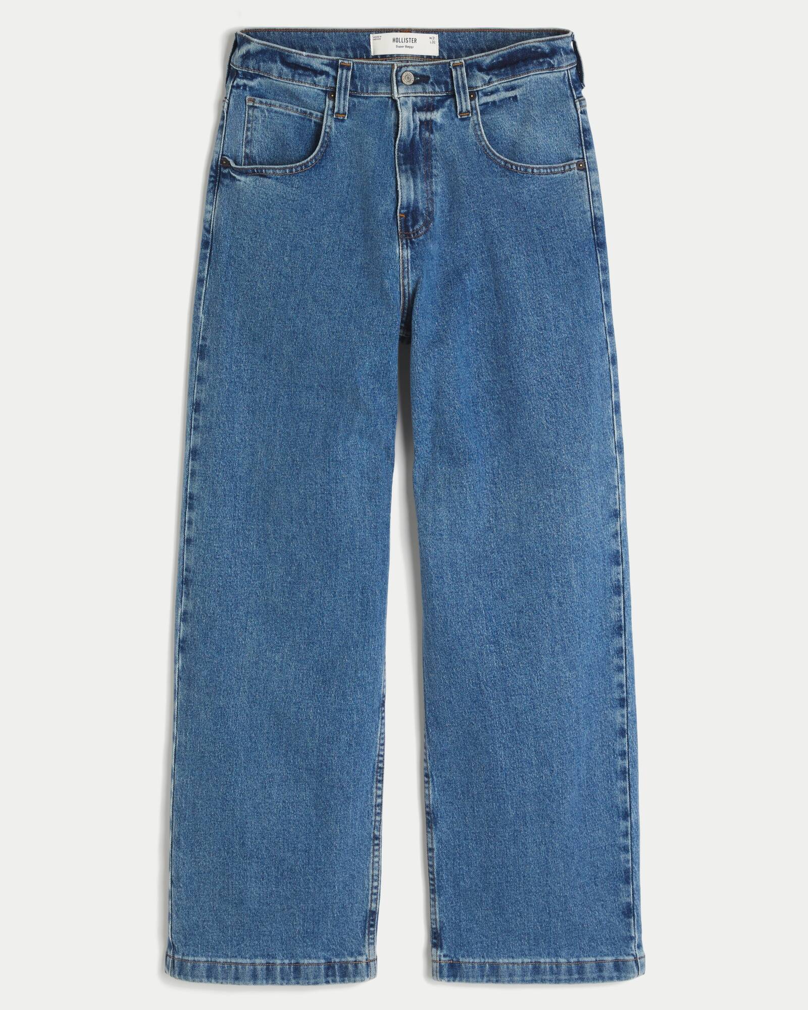 Medium Wash Super Baggy Jeans