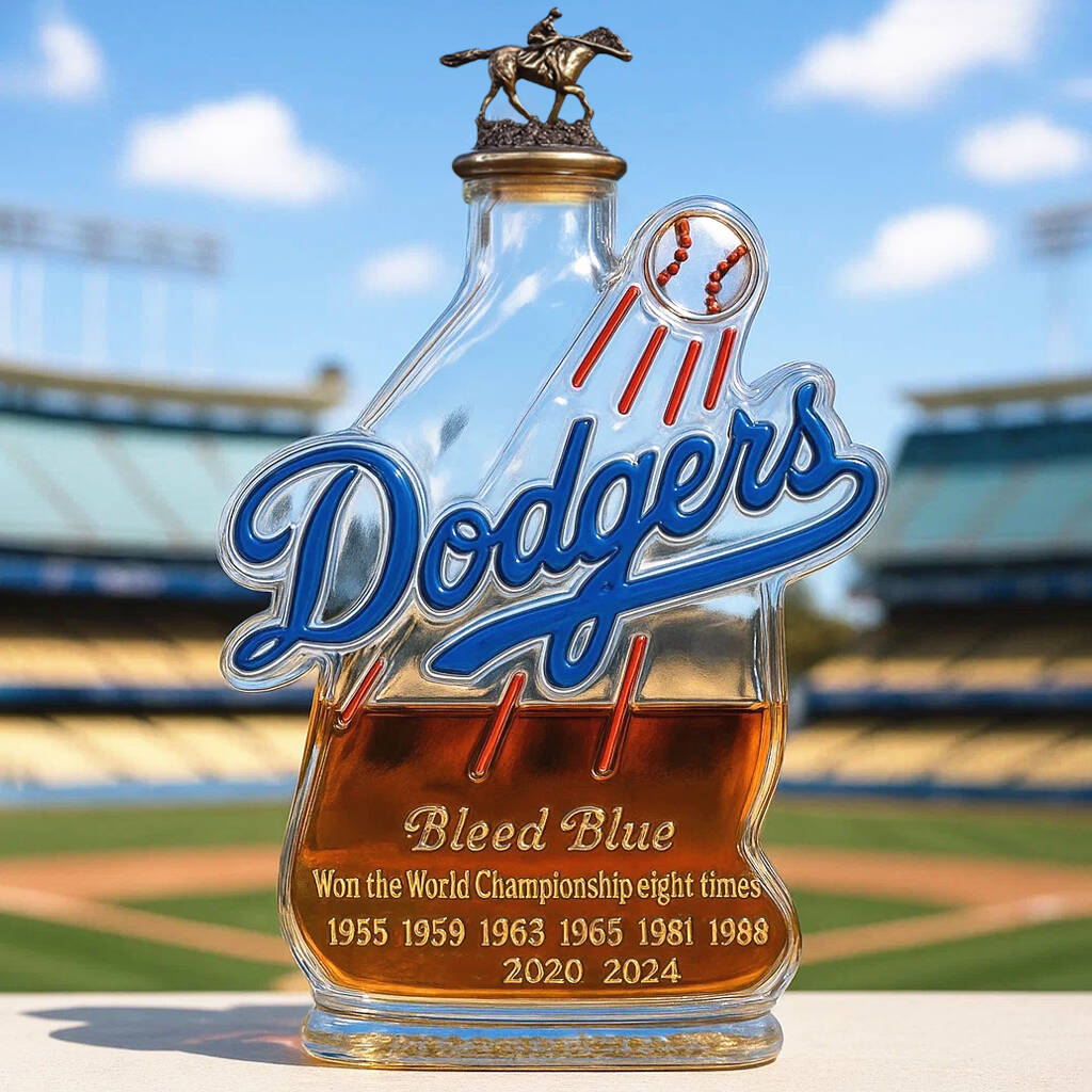 Los Angeles Dodgers Honor Whiskey Bottle