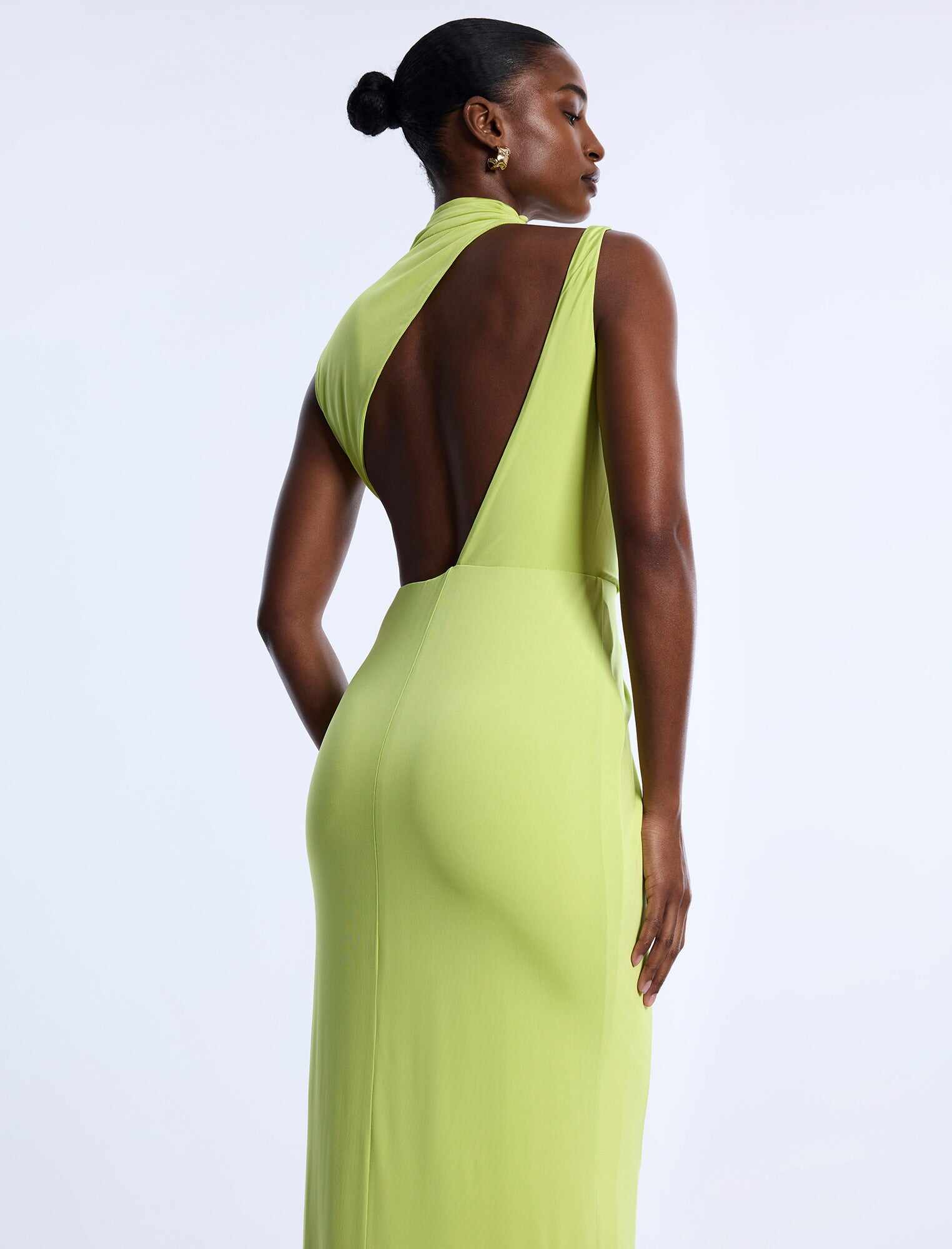 Asymmetrical  Jersey Gown