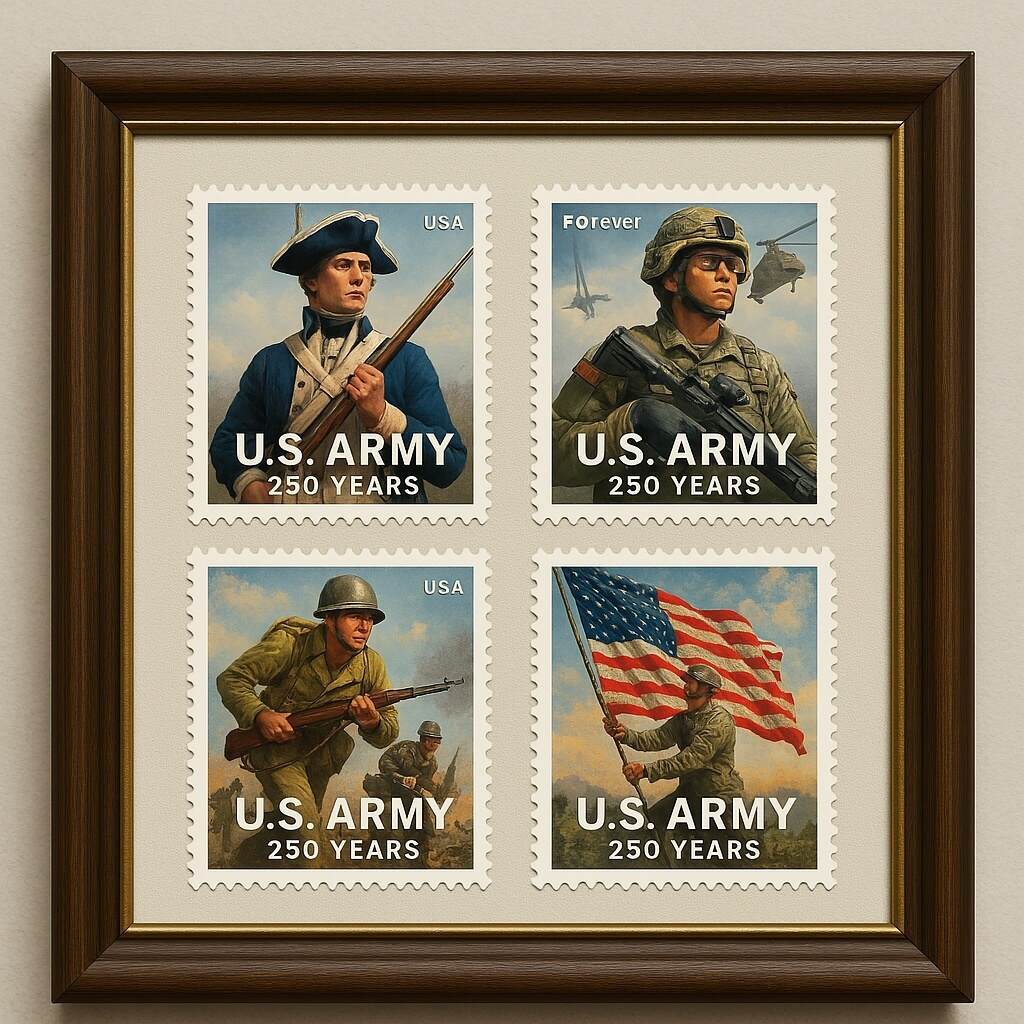 250th Anniversary Military Stamp Collection