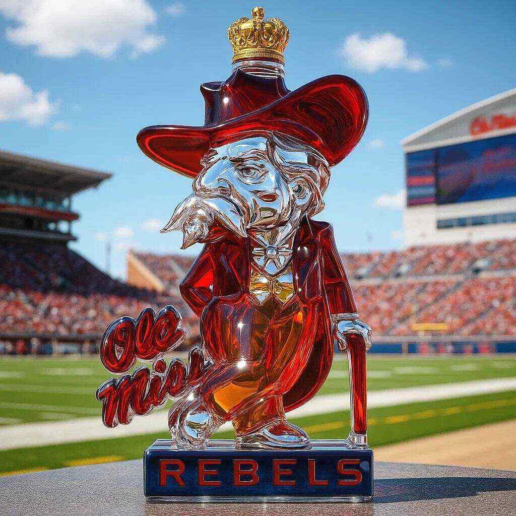 Ole Miss Rebels Whiskey bottle