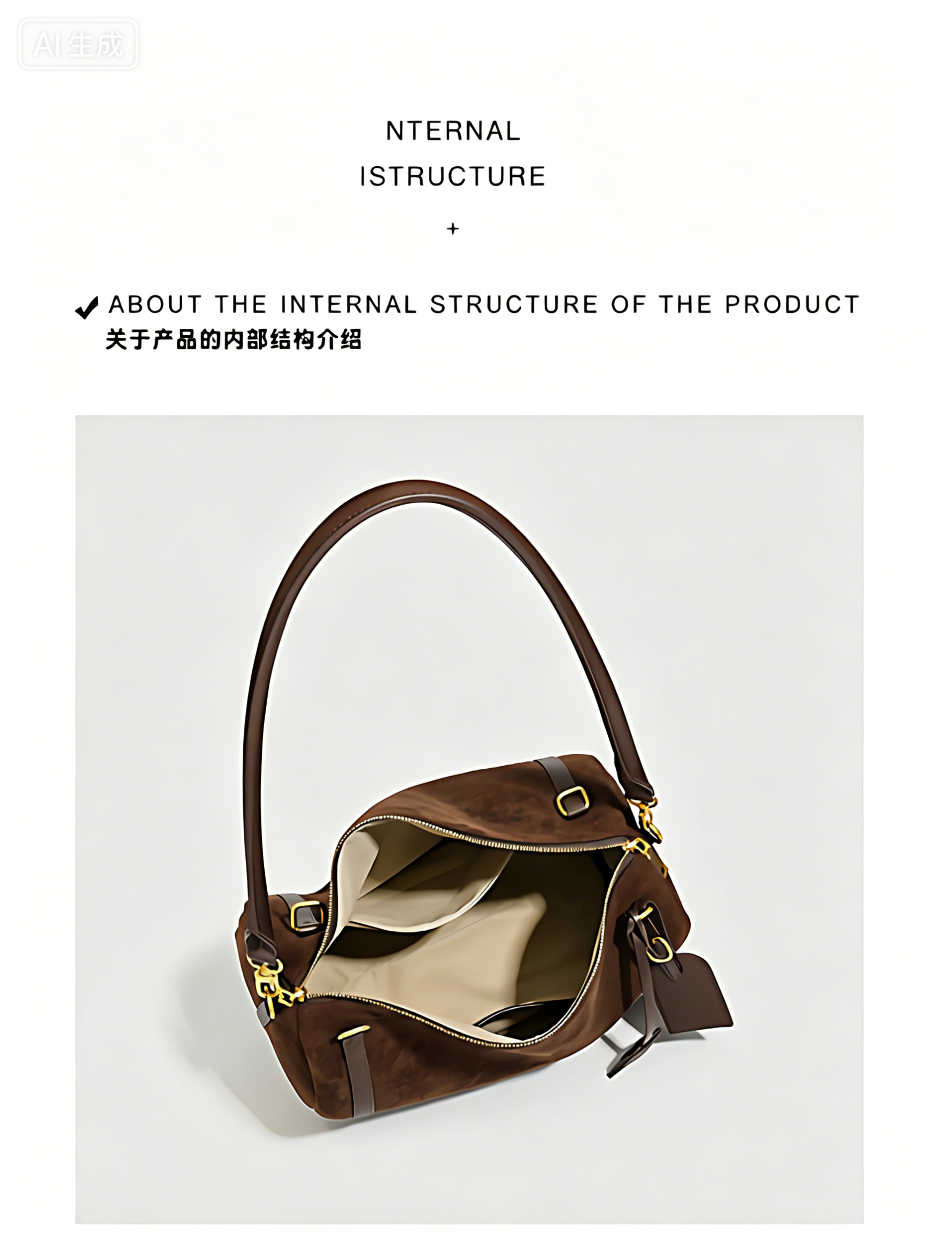 Fashionable women handbag with classic design