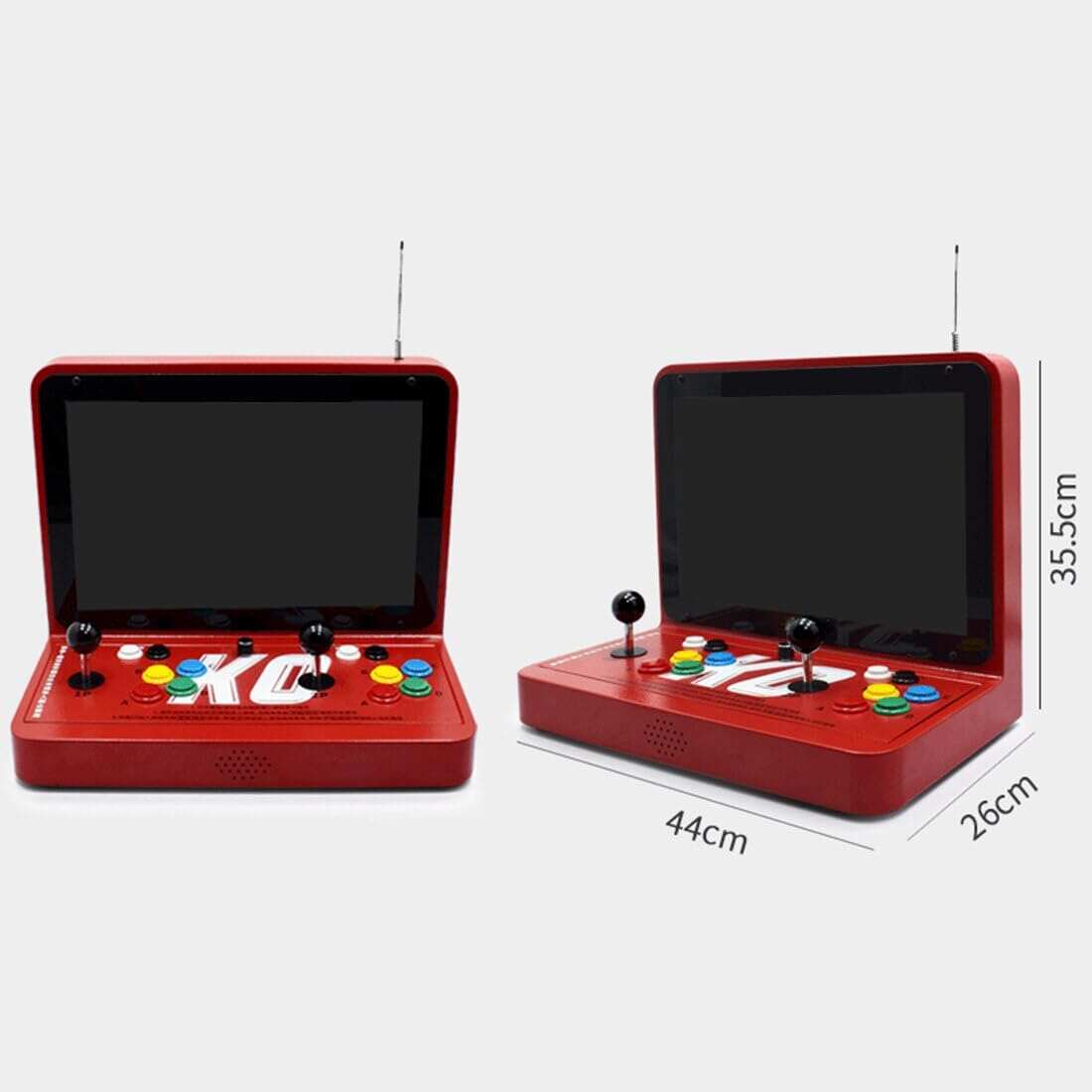 10000 Games in 1 Box Arcade Game Console, 10-inch HD Screen Game Console or PC Projector 4K TV, 2-4 Players Online Game, 3D Games, Search/ Save/Hide/Pause Game