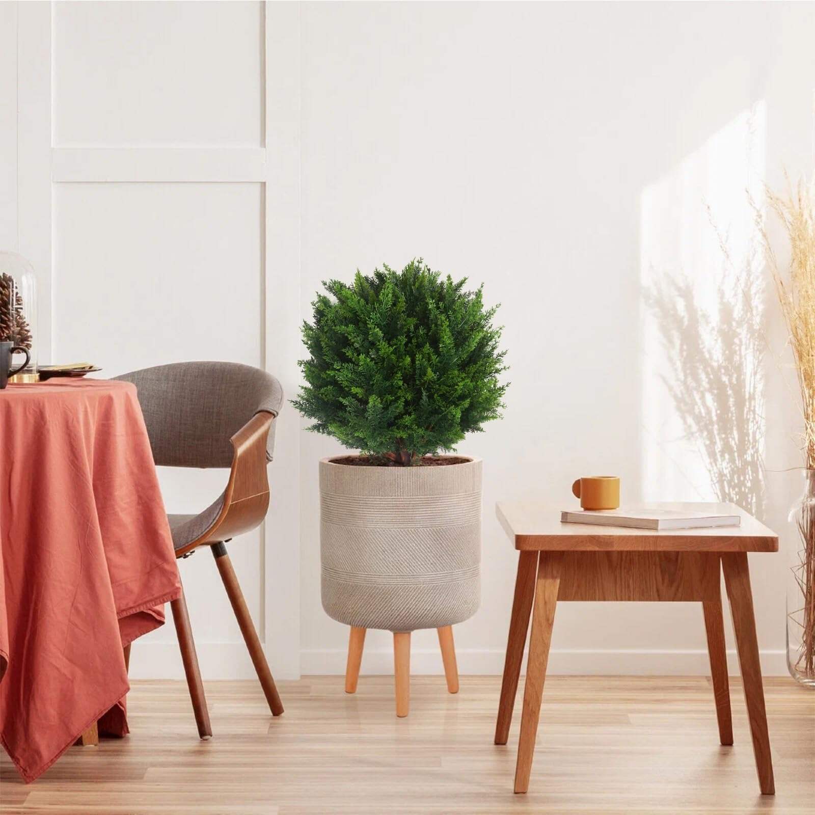 🔥On Sale🔥22''T Artificial Cedar Topiary Ball Tree