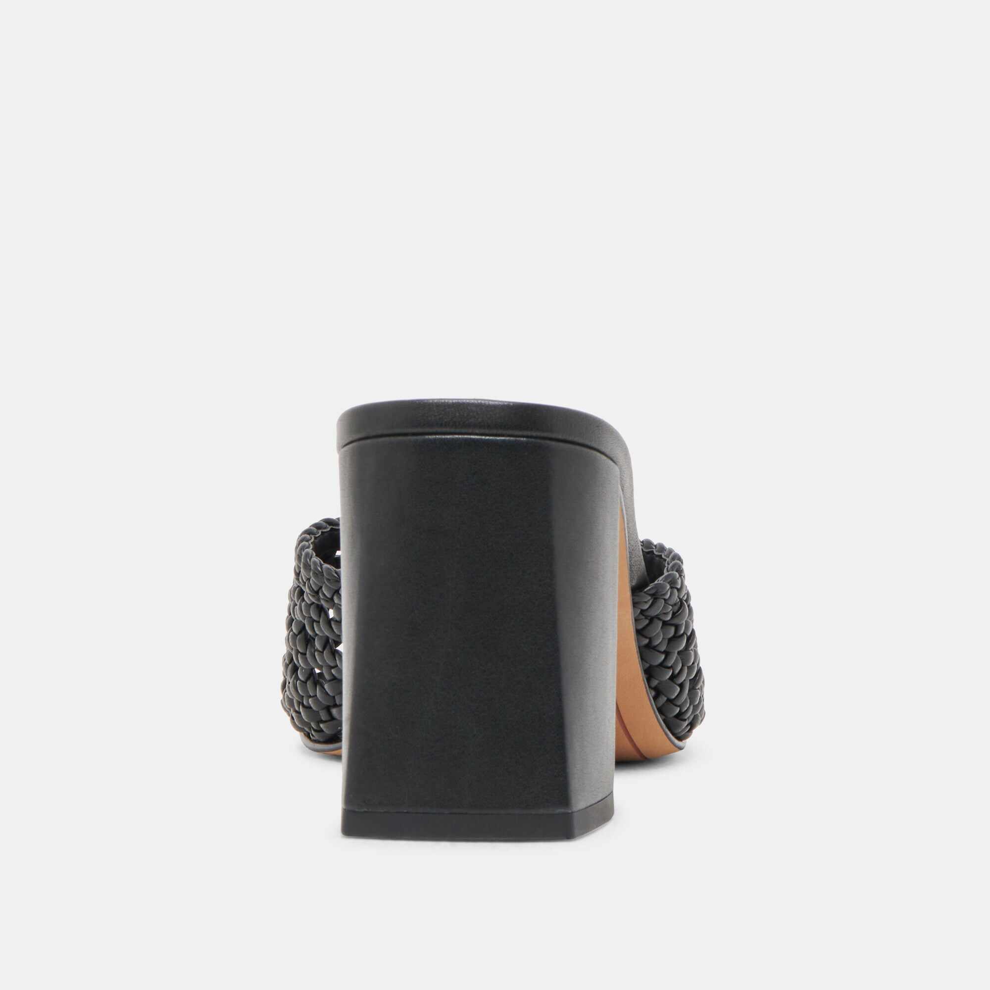 MARGOE HEELS BLACK WOVEN STELLA