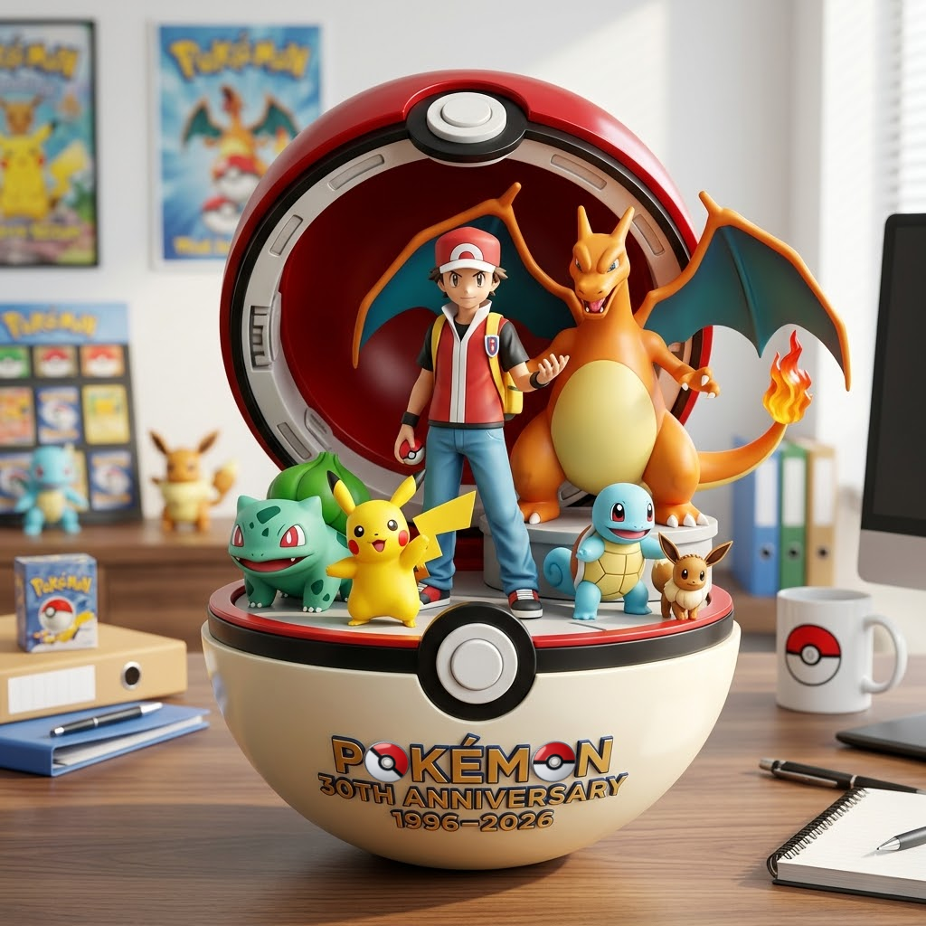 Pokémon 30th Anniversary Desktop Display