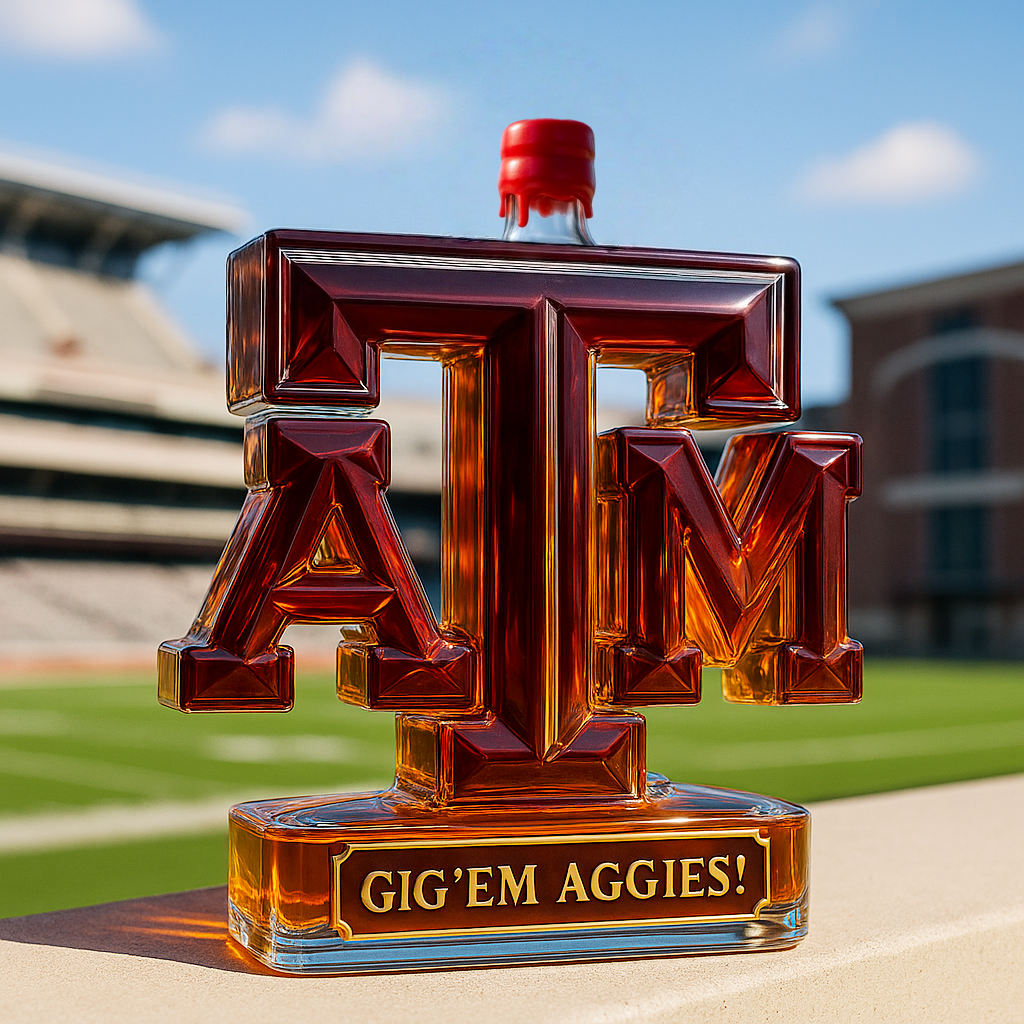 Texas A&M Aggies Whiskey Bottle