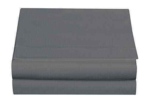 Set of 2 Silky Soft Polyester Single Flat Sheet
