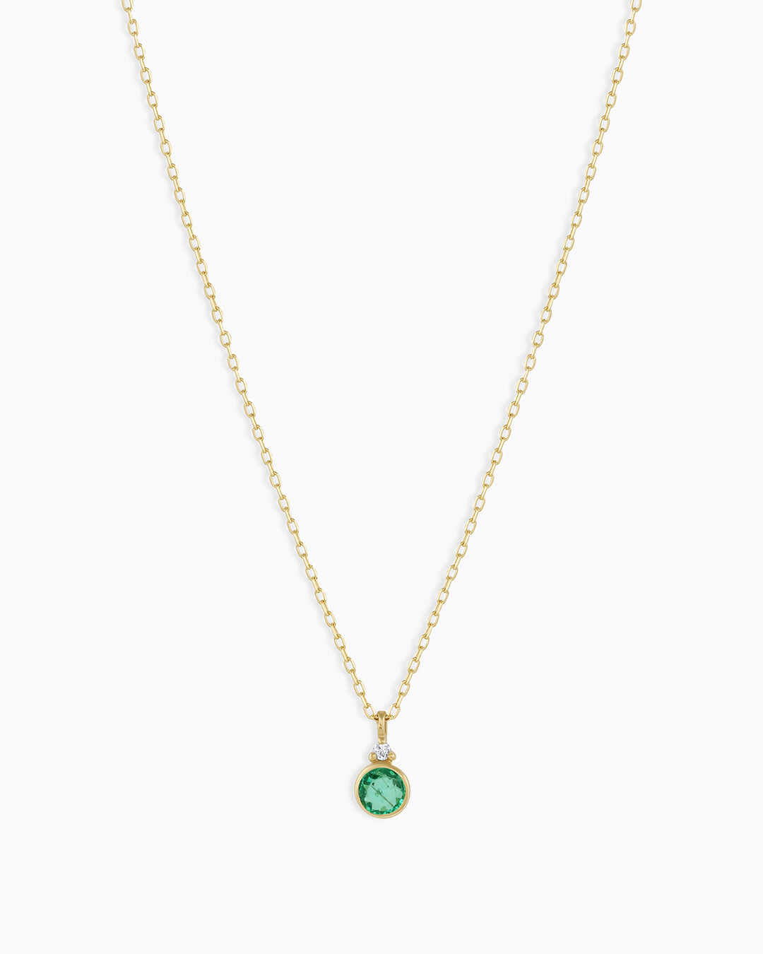 14k Gold Birthstone Necklace