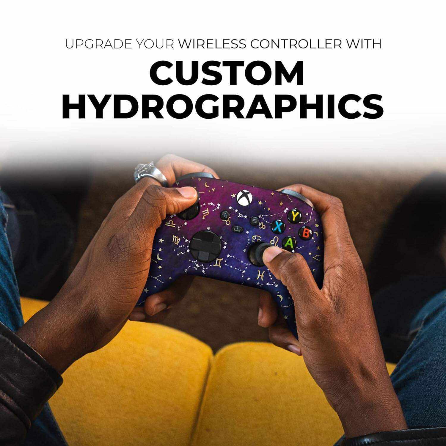 DreamController Original X-box Wireless Controller Special Edition Customized Compatible with X-box One S/X-box Series X/S & Windows 10 Made with Advanced HydroDip Print Technology(Not Just a Skin)