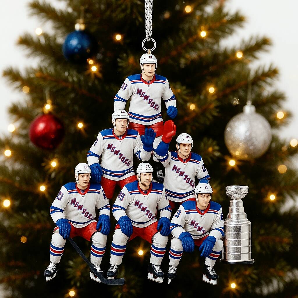 NYR Players Tree Ornament