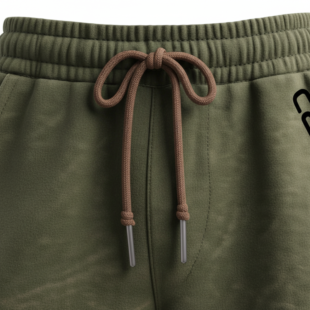 Men's Vintage Army Green Stitching Brown Suede Pocket Hoodie And Sweatpants Jogger Set
