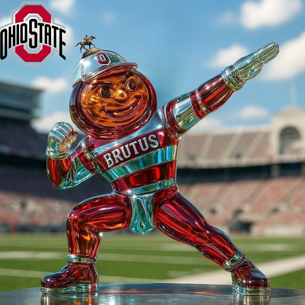 Ohio State Buckeyes Brutus Buckeye Whiskey Bottle