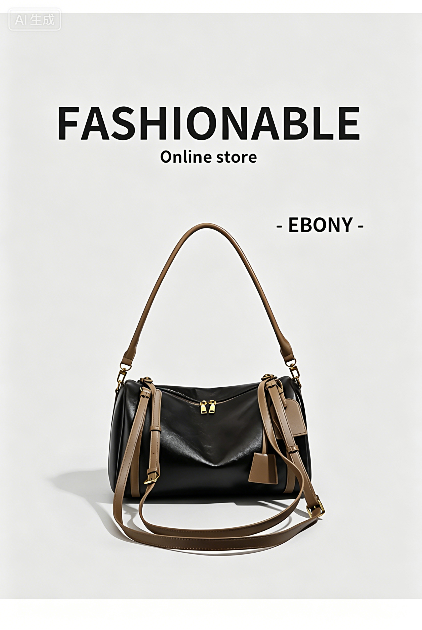 Fashionable women handbag with classic design