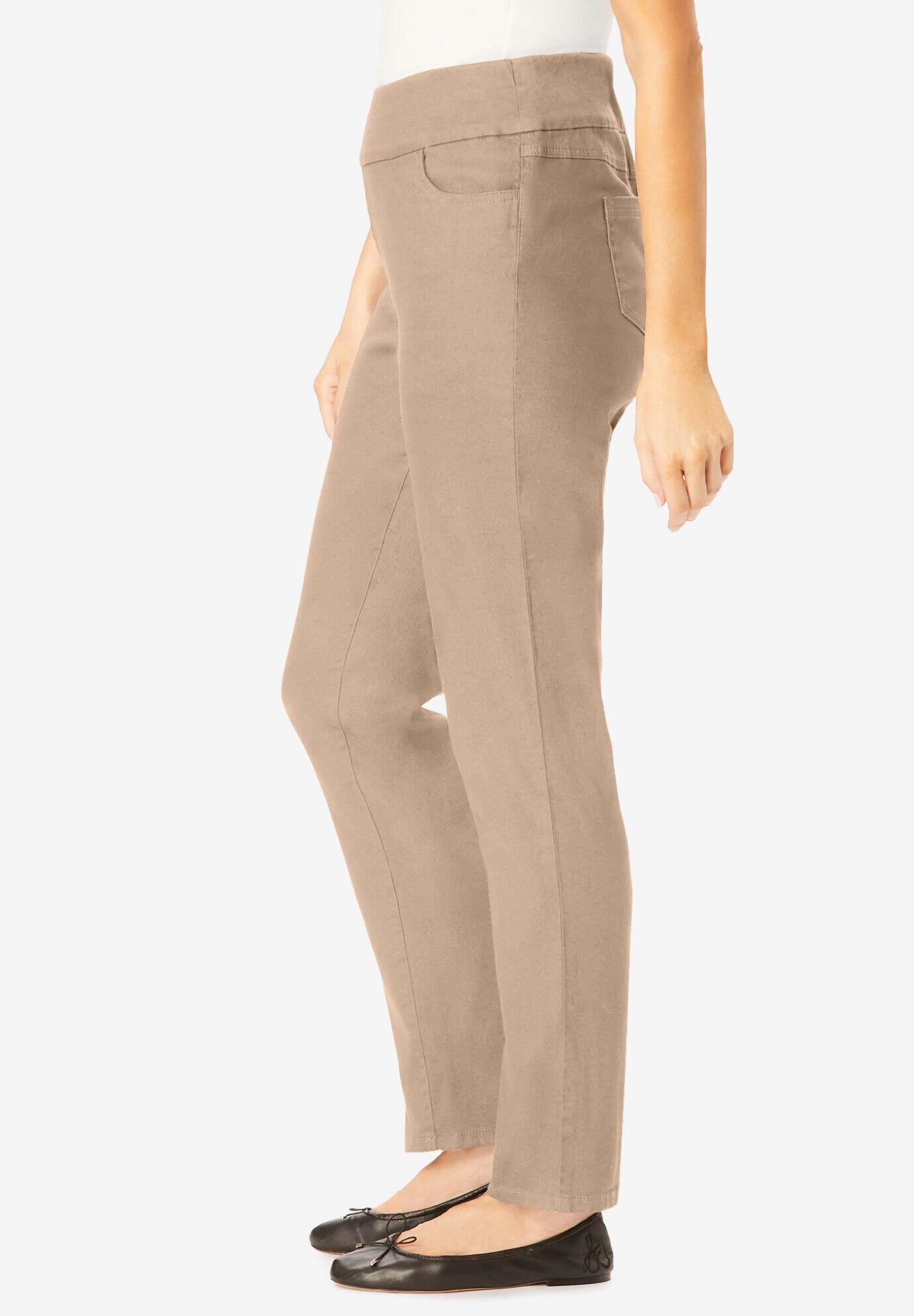 Flex-Fit Pull-On Straight-Leg Jean