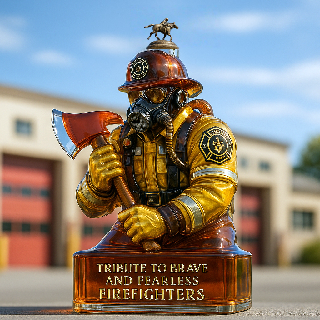 Firefighter Tribute Whiskey Bottle