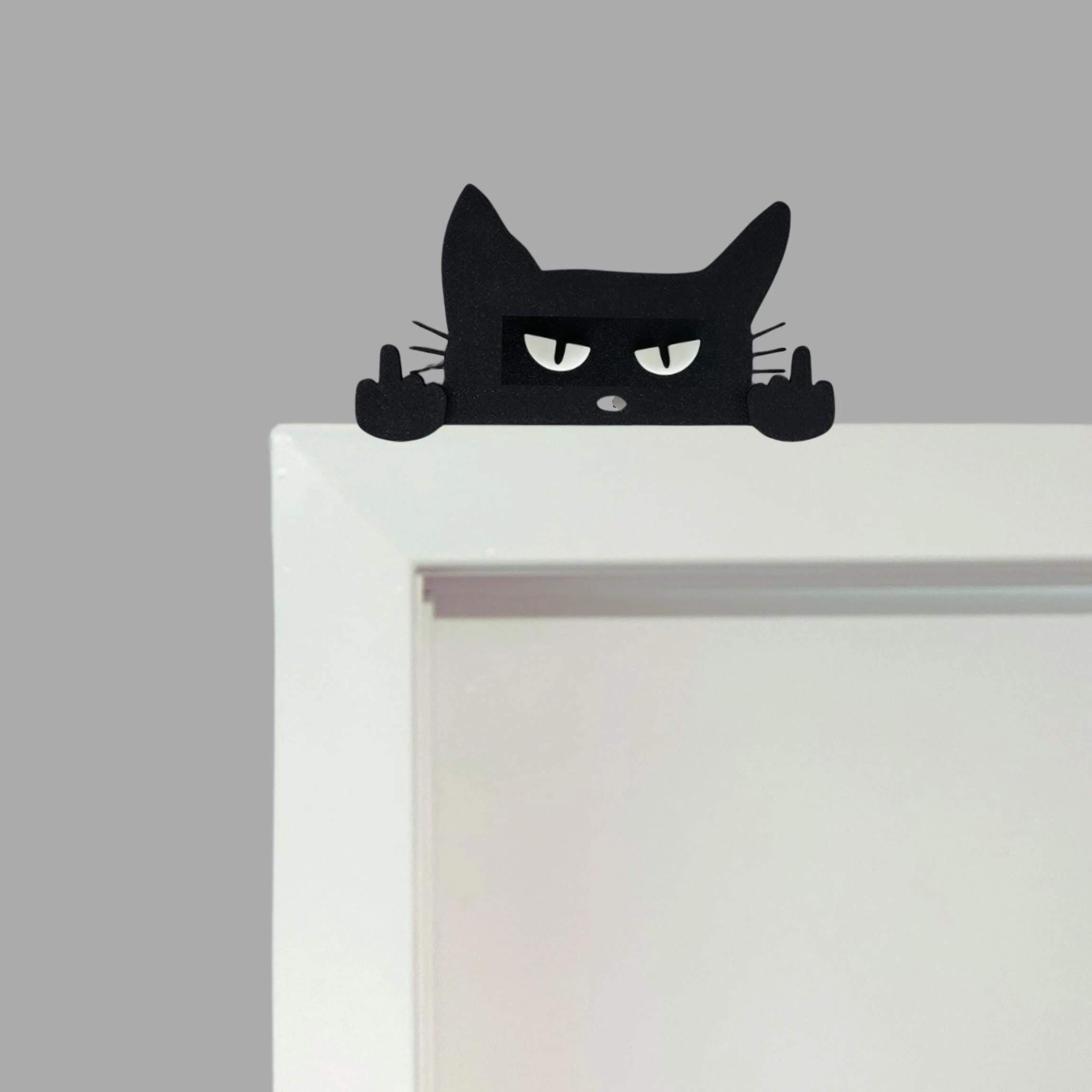 😼 “Fuck Off Cat” Door Greeter