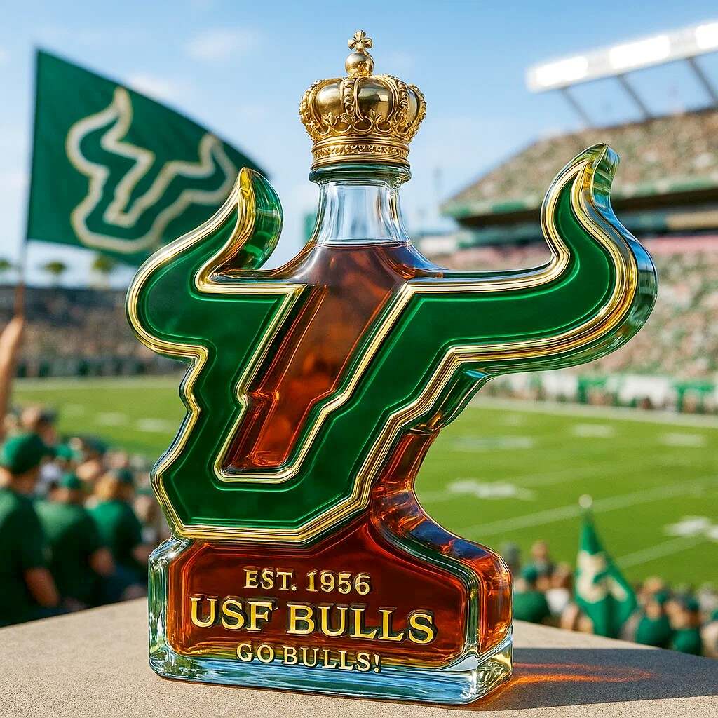 USF Bulls Limited Edition Whiskey Bottle