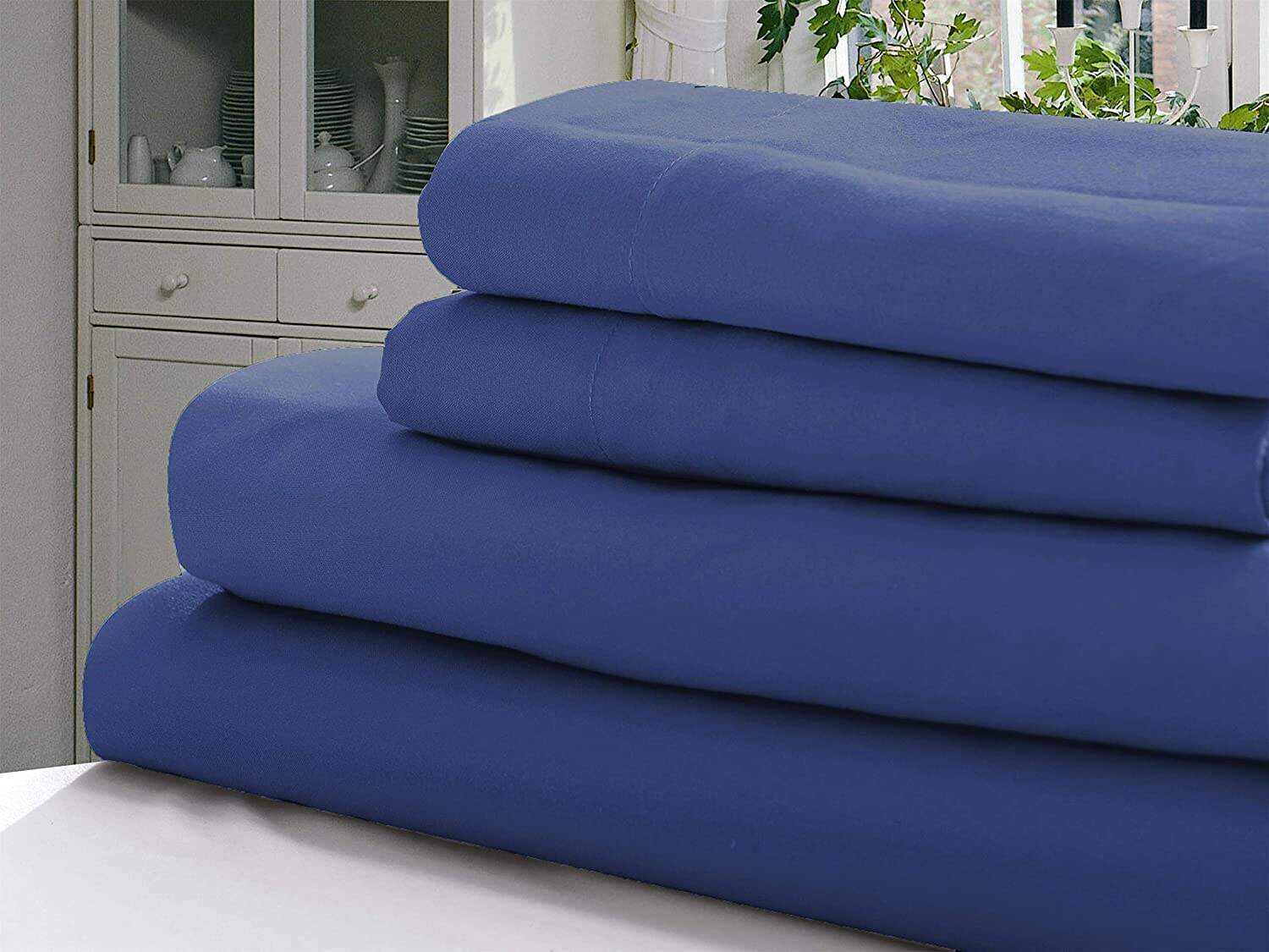 Duvet Cover Set 1800 Count Egyptian Cotton 3 Piece Luxury Soft 2 Pillow Shams. King Size