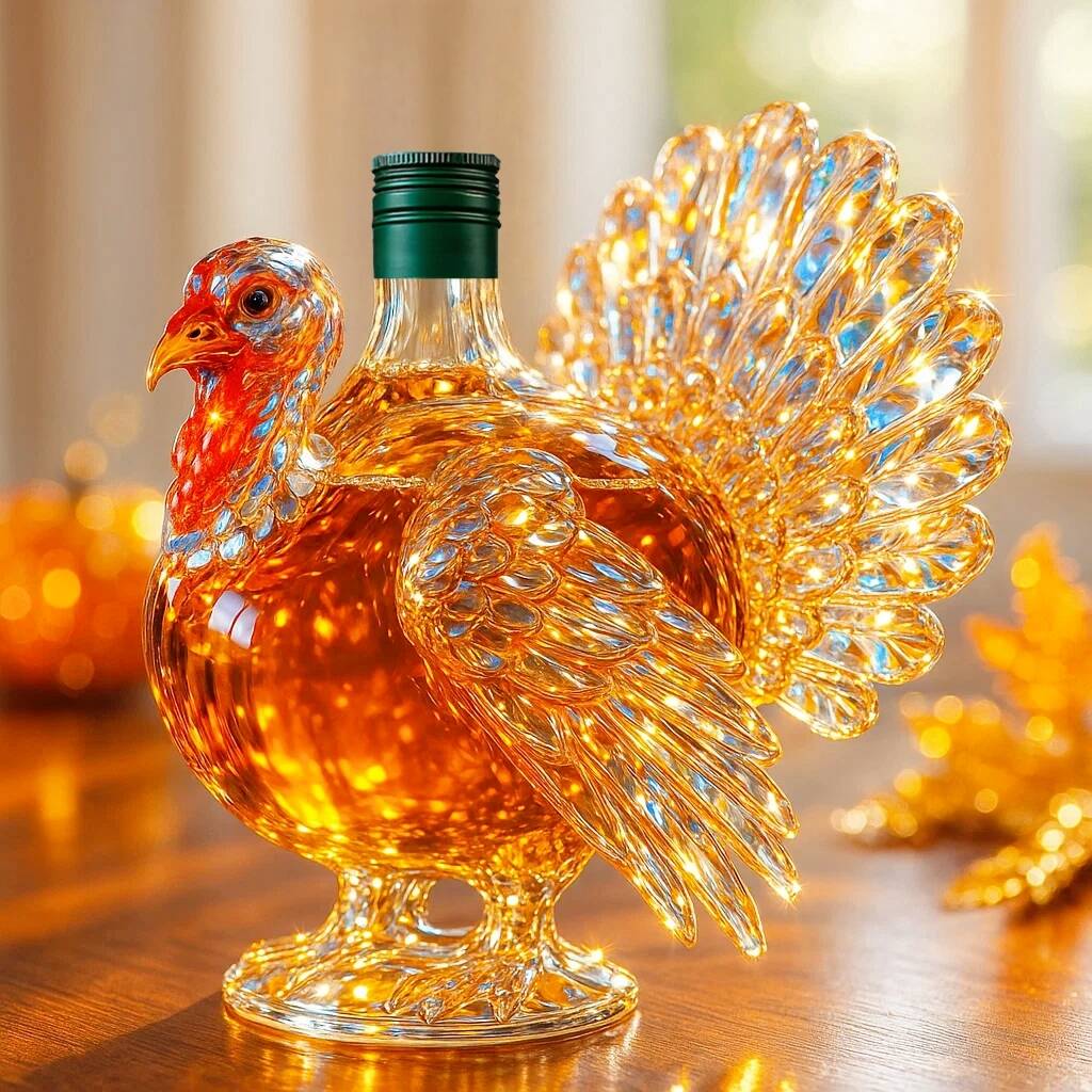 2025 Thanksgiving Turkey Whiskey Bottle