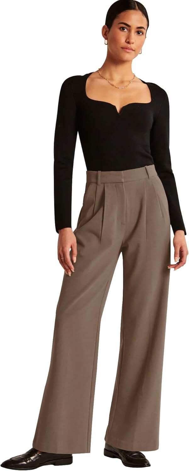 High-Waisted Work Pants for Women – Business Casual Office Trousers with Pockets (2025 Edition)