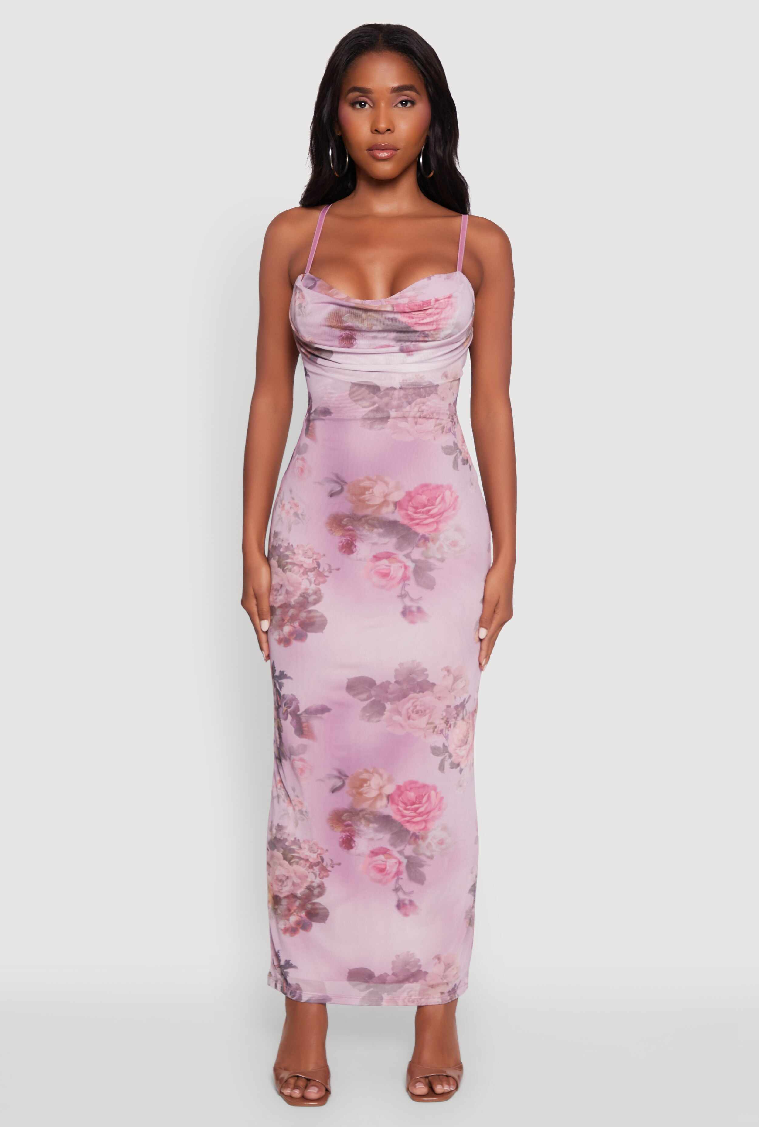 Floral Mesh Padded Cup Sweetheart Bustier Dress