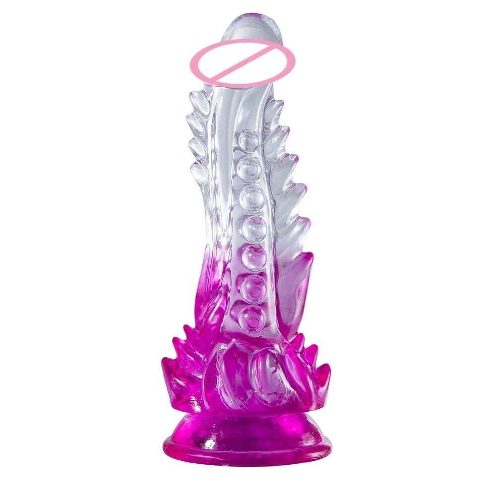 Clear Monster Dildo – Huge Realistic G-Spot Stimulator with Suction Cup