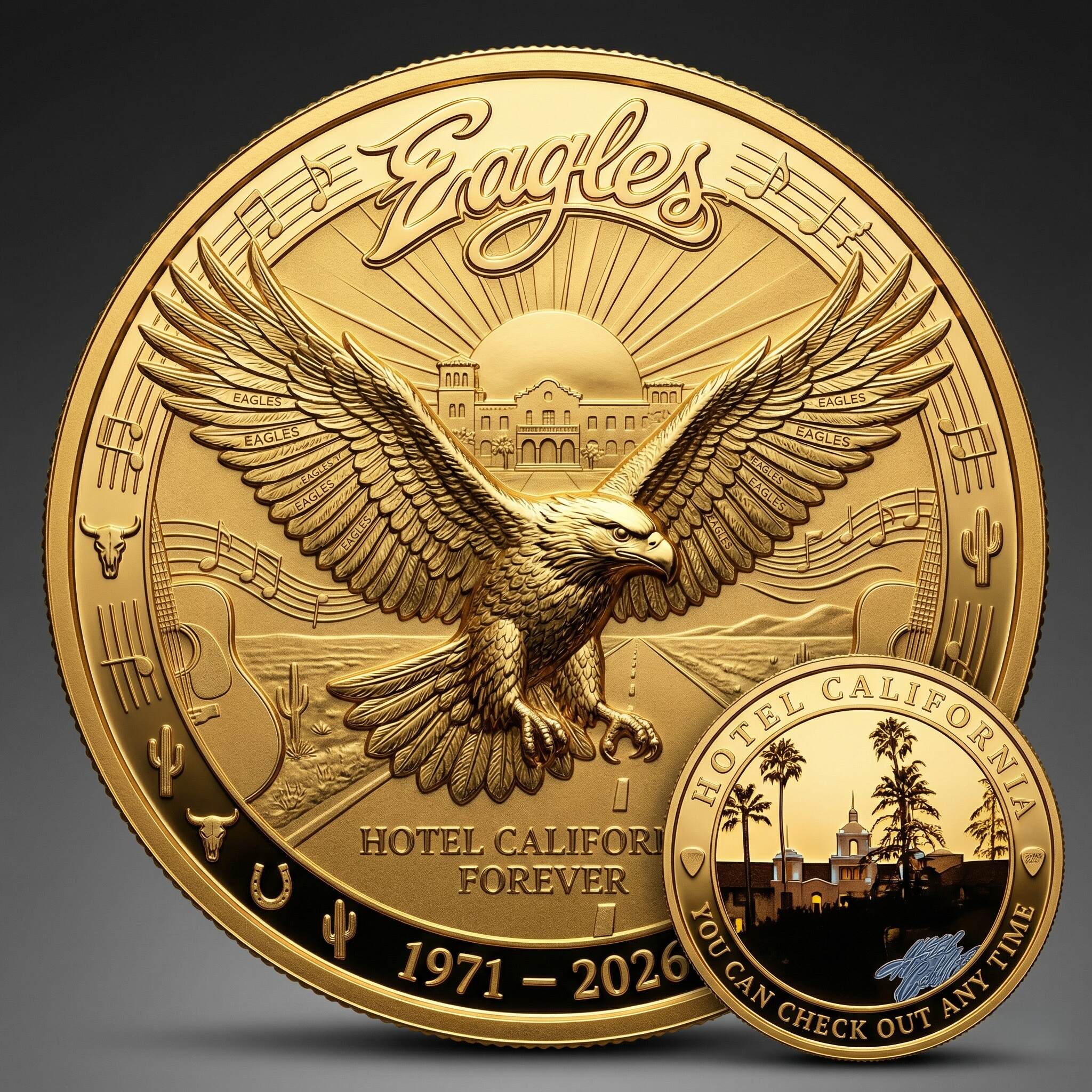Eagles “Legends of the Open Road” 55th Anniversary Memorial Coin